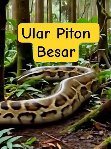 Ular Piton Raksasa: Mengungkap Keindahan dan Bahaya di Alam Liar || Giant Pythons #fyp #ular #python