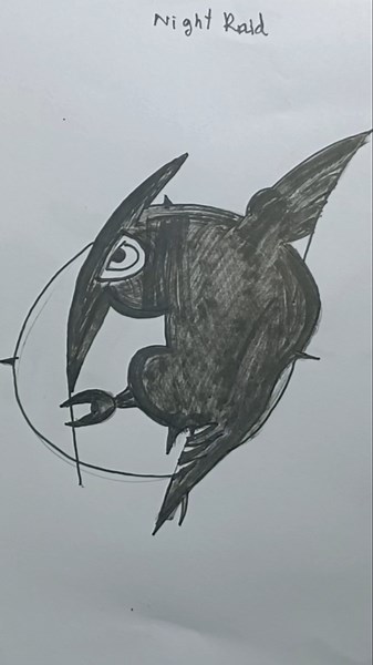 how to draw a night raid#drawing #nightraid