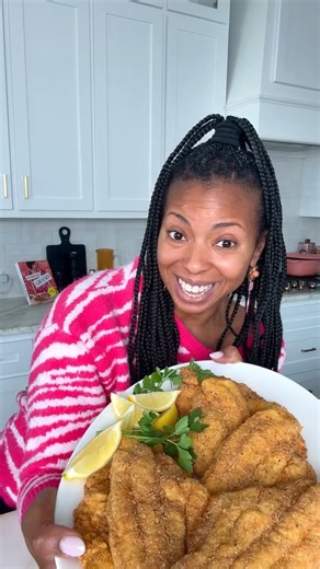 This Crispy Southern Catfish is crispy, golden, and perfectly seasoned! 🐟✨Type RECIPE and I'll send it directly to your messenger. | Grandbaby Cakes by Jocelyn Delk Adams