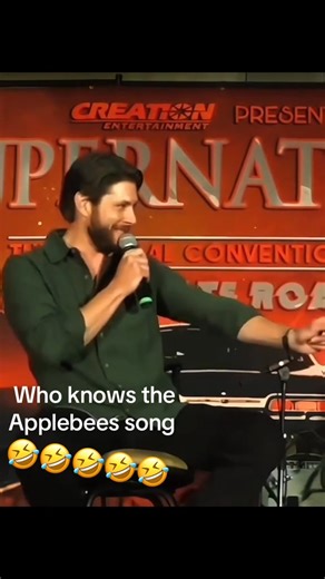 Perfect Applebees ad 😂🤣 #fyp #foryou #fb #jensenackles #singing #funny #reels | Sneakerzg1rl