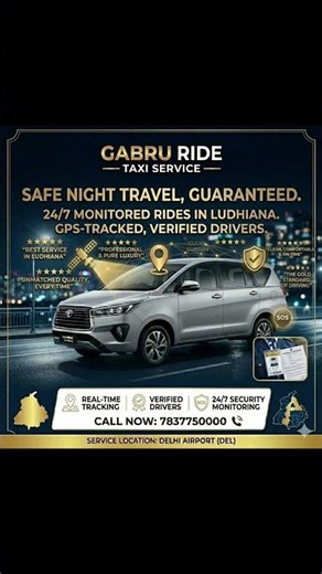 Best Taxi Service in Ludhiana | Gabru Ride - 24/7 Cab Service