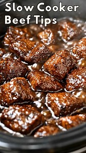 🥩 Melt-In-Your-Mouth Slow Cooker Beef Tips These Slow Cooker Beef Tips are rich, tender, and coated in a deep, savory gravy. The beef slowly simmers until it’s fall-apart soft and full of flavor. It’s the kind of easy comfort dinner that makes the whole house smell amazing. 🛒 Ingredients (Serves 4–6) For the Beef: 2 lbs beef stew meat or sirloin tips, cut into chunks 1 tsp salt 1/2 tsp black pepper 1 tsp garlic powder 1/2 tsp onion powder 2 tbsp olive oil For the Gravy: 1 small onion, finely c