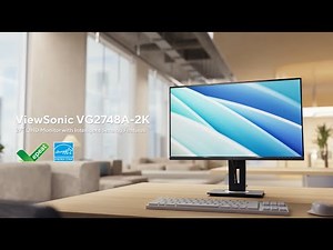 ViewSonic VG2748A-2K | 27" Business Monitor with QHD Resolution and Intelligent Sensing Features