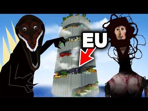 I installed 199 horror mods on this spiral parkour map... (and beat it)