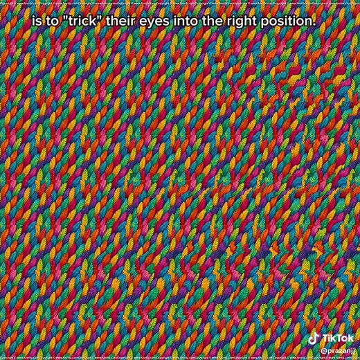 Viewing a stereogram (often called a Magic Eye) can be frustrating at first. It requires you to override your natural instinct to focus on the surface of the image. Most stereograms use the