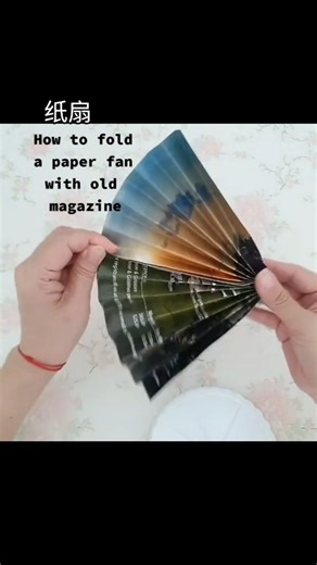 super easy to fold this paper fan #diy #papercraft #handmade #original