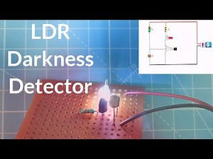 How to make a light sensor at home|Darkness detector using LDR and transistor BC547 with explanation