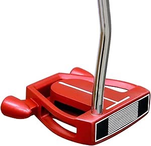 Orlimar Golf F80 Mallet Putter, Red/Black with Oversize Putter Grip