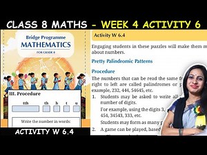 Class 8 Maths Bridge Program Course | Activity W 6.4 for Week 5 | 8th Class NCERT New Math Book