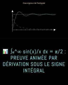 🧮 INTÉGRALE DE DIRICHLET:#IntégraleDeDirichlet #MéthodeDeLaplace #Régularisation #AnalyseMaths