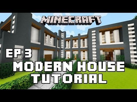 Minecraft Tutorial: How To Build A Modern House Ep.3 (Awesome Staircase Design)