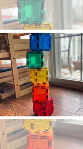 CONNETIX Stacking Cube 🌈📦 This months stacking challenge has brought out some incredible designs and creativity. We have seen some fantastic stacks that have really pushed the boundaries of physics. This simple and easy cube stack by @thetoysareforme shows just how much fun stacking can be. Watch how the strong CONNETIX magnets hold the tiles together as the cube is created. Join the #connetixchallange today! There is still time to participate, tag 🏷️ us in your play and use the hashtag #conn