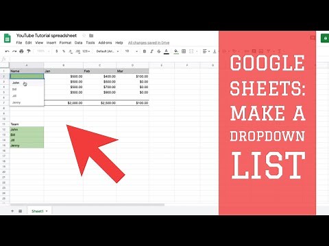 Google Sheets- How to Make a Dropdown List in Google Sheets