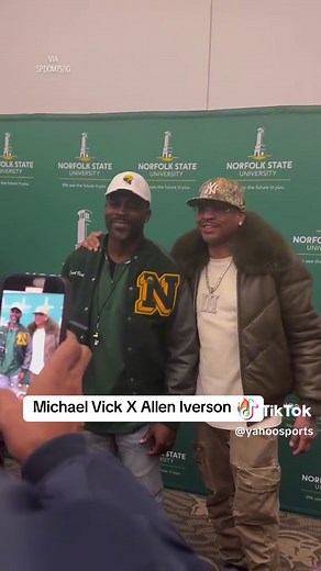 Michael Vick and Allen Iverson's Support at Norfolk State