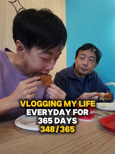 Day 348 Vlogging My Life Everyday for 365 Days #vlog #dayinmylife #friedchicken #father #gaming