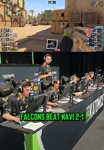 What a battle! @Falcons Esports beat NAVI 2-1 🔥 #ESL #gaming #esports #counterstrike2 #eslproleague24