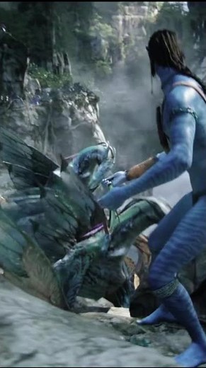Jake Tames the Ikran | Epic Scene from AVATAR (2009)#dinosaurattack #movieclip