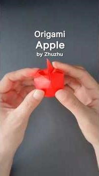 Apple #origami #paper #diy #蘋果 #摺紙 #紙藝 #手工 #折り紙 #苹果 #折纸 #纸艺 #手工