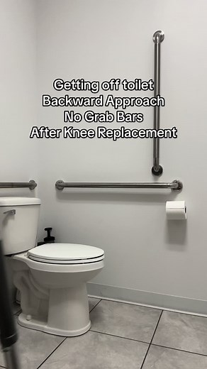 How to get off from the toilet to prevent increease in knee or leg pain after recent surgery.#kneesurgery #surgery #kneereplacement #fyp #walker #pain #arthritid