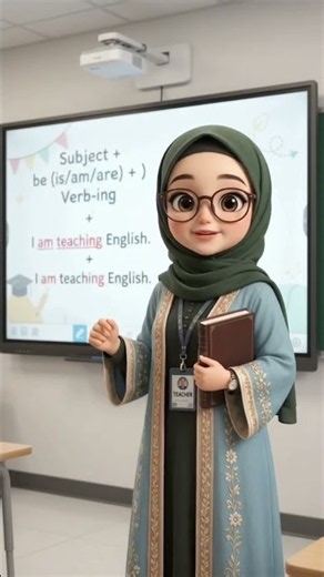 How to make a present continous tense . #englishgrammar #englishlearningclass #kids