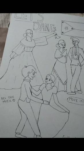 Philippine Cultural Drawing in Progress | Poster Making Process