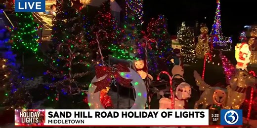VIDEO: Sand Hill Road Holiday of Lights in Middletown