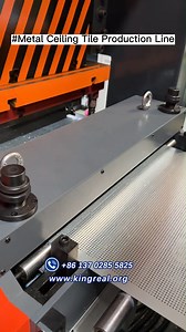 11 reactions | 2025 Full Automatic Metal Ceiling Tile Production Line | Suspended Ceiling Making Machine #SuspendedCeilings #MetalCeiling #productionline | Kingreal Roll Forming Machine | Facebook