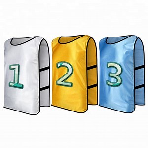 [Hot Item] Custom Soccer Training Bibs Print Number Custom Logo Soccer Bibs