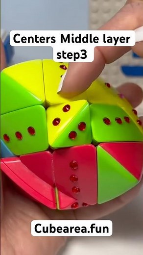Solving Centers of the middle layer with edges of 1st layer #mastermorphix tutorial by Cubearea.fun