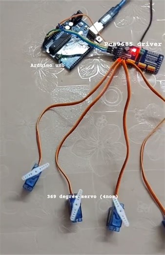 PCA9685 16 Channel Servo control | #basicthings5506 #shorts #shortsfeed #feedshorts #ytshorts