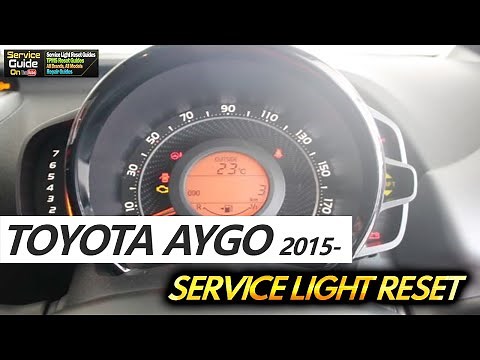 Toyota Aygo 2018 2019 2020 Service Light Reset