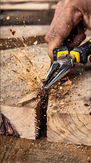 Carpenter Trick for Nailing in Hard Places