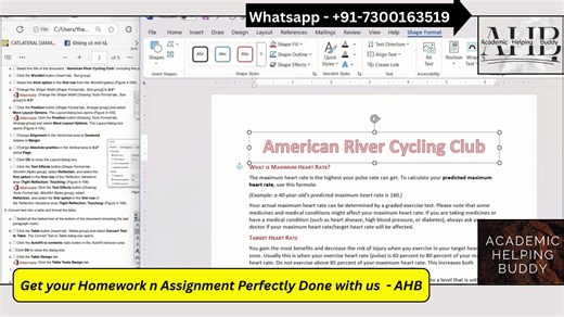 Word Chapter 4 Guided Project 4-2 Complete Tutorial | SIMnet American River Cycling Club Guide #graduateschool #undergraudate Let me know if you also need solution for this project, and I will share it with you guys. You just need to send me a text on WhatsApp or you can email me. Other than that, if you need help with your academic work, which you won't be able to do because of any reason, you can share the task with me and I will do your task on your behalf. I can handle any academic work and 