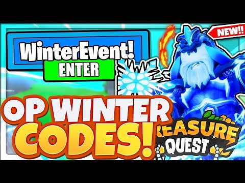 TREASURE QUEST CODES *WINTER EVENT UPDATE* ALL NEW SECRET OP ROBLOX TREASURE QUEST CODES!