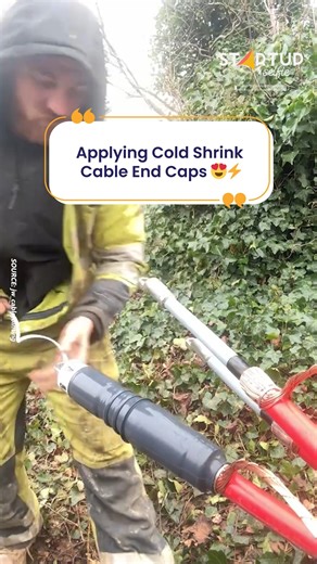 Protecting cables with cold-shrink end caps 😍⚡️ | Startup Selfie