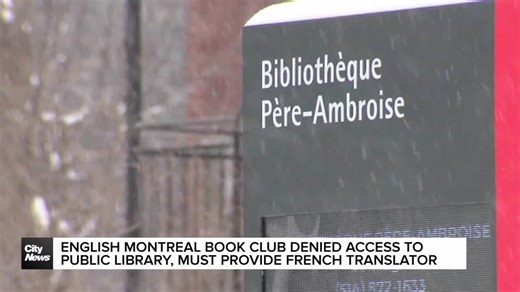 English Montreal book club denied access to public library