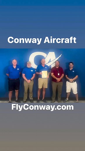 BIG NEWS From Conway Aircraft! First, we are excited to announce our avionics shop is now a Certified Repair Station! This allows us to provide comprehensive avionics services including major avionics installations, IFR certifications and many other functions only available from a CRS. This certificate is the result of a two year investment of time and resources by the entire Conway Aircraft team and we are very proud to bring this designation to KCXW! Next, we are pleased to announce that David
