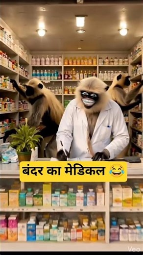 बंदर का मेडिकल 😂 #comedy #funnycomedy #funnyvideo #barachattiteam #youtubeshorts