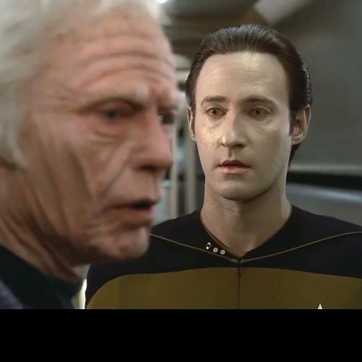 Data takes Doctor McCoy on a tour of the Enterprise-D 🥰 Star Trek The Next Generation #tv #scifi