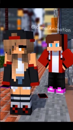 Fighting with a girl in Minecraft =💀 - MAIZEN Minecraft Animation #shorts
