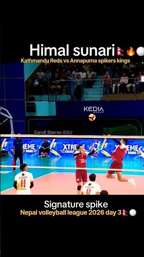 nvl 2026 day3 kathmandu Reds vs Annapurna spikers kings highest match 🔥#nvl #2026#nepal #volleyball