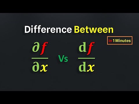Key Differences Explained partial vs total derivative | total derivative | partial derivatives