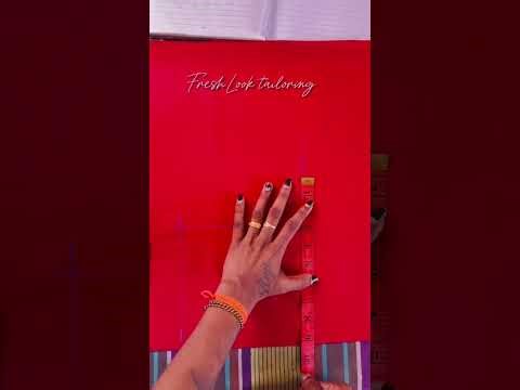 Blouse Cutting Tutorial – Back open part1