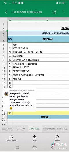Template Excel dan Budget Pernikahan: Persiapan Nikah Lengkap