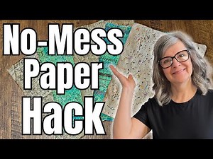 Make Textured Paper Without The Mess With This Simple Hack!