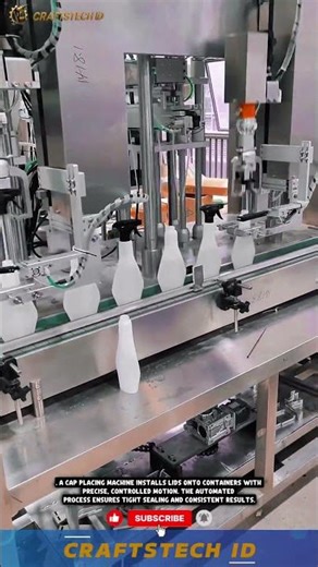 Bottle Sprayer Capping Machine | Automatic Spray Cap Installation #factoryproducts #machine