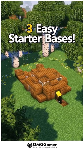 4.9K views · 40 reactions |  3 Easy Starter Bases in Minecraft Kickstart your survival world with these 3 simple yet stylish starter base designs!  Perfect for beginners who want both safety and creativity from day one. ⛏️ #MinecraftBuilds #StarterBase #SurvivalMinecraft #MinecraftIdeas #EasyBuilds #MinecraftCreations #BaseDesign | OMGGamer | Facebook