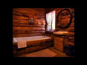 Log cabin bathroom designs