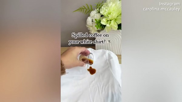 How to remove coffee stains from your clothes