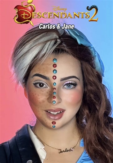 Carlos and Jane - Descendants 2 ❤️🩵 #descendants2 #descendants #carlos #jane #mal @Disney Descendants @Disney Music @Disney Channel